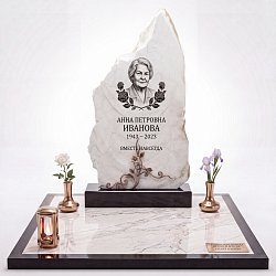Корка из белого мрамора